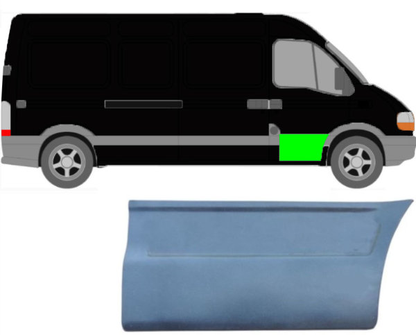 Türleiste für Opel Movano 1998 – 2010 vorne rechts