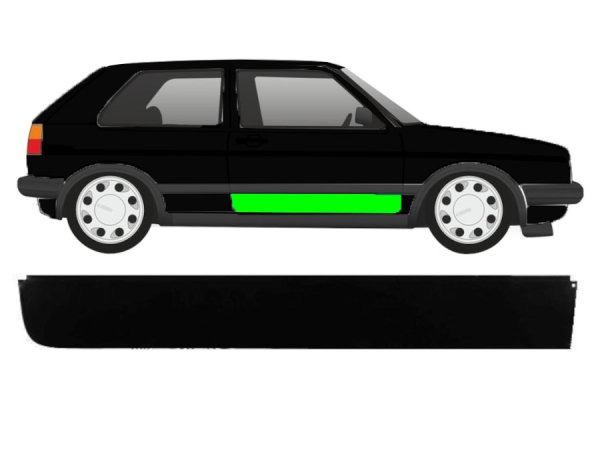 Türleiste für Volkswagen Golf 2 1982 – 1992 vorne rechts