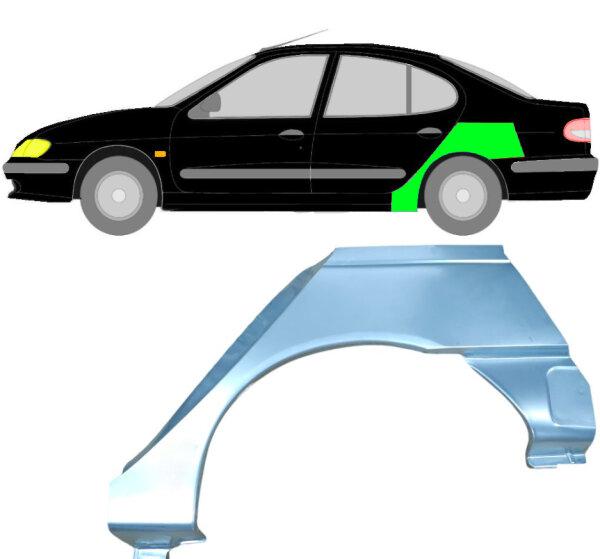 Hinten Radlauf Blech für Renault Megane Klasseic 1995 - 2003 links