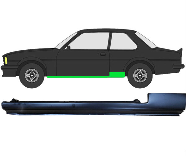 Schweller Blech für Opel Ascona B 1975 - 1981 links